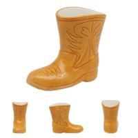  Rodeo Boot Pencil Pot - Minimal Detail Hand Painting 