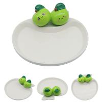  Foodiemals Ceramic Collection Apple Dish With Two Apples 