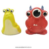  Monstarz Salt and Pepper Set, Yellow and Red 