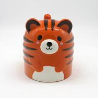  Upside Down Mug, Cartoon Tiger 