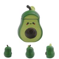  Fruit and Vegetables - Ceramic Avocado Pot with Lid 