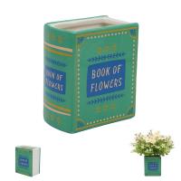  Green Book-Shaped Vase 