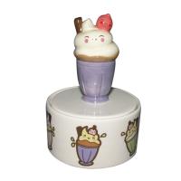  Ice Cream In Tub (A) Round Trinket Box 