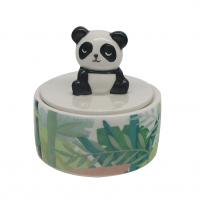  Cartoon Panda Round Trinket Box Desgin A 