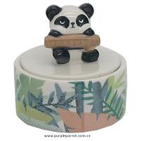  Cartoon Panda Round Trinket Box Desgin B 