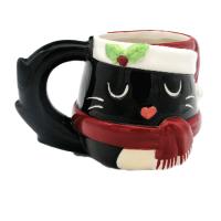  Animal Ceramic Mug Cat Christmas 