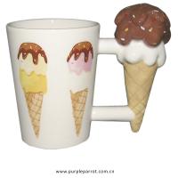  Ice Cream Two Scoops Shaped Handle Mug 