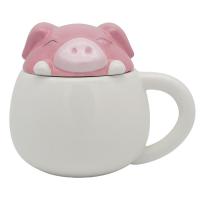  Animal Lid Mug Pig White Mug 