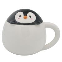  Animal Lid Mug Penguin White Mug 