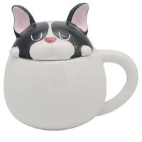  Animal Lid Mug French Bulldog White Mug 