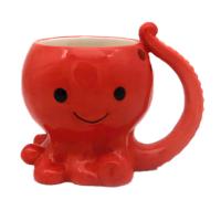  Animal Ceramic Mug Octopus Red 