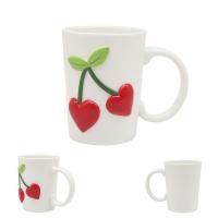  Foodiemals Ceramic Embossed Cherry Hearts On Mug - Standard Mug 