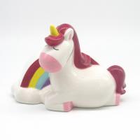  Lying Cartoon Unicorn Money Box, Purple 