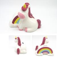  Sitting Cartoon Unicorn Money Box, Pink 