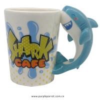  Cartoon Shark Shaped Handle Mug Shark Cafe 