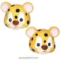  Cute Animal Head Salt and Pepper Set Leopard 