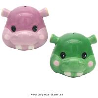  Cute Animal Head Salt and Pepper Set Hippo 
