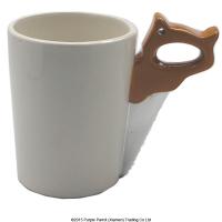  Tool Shaped Handle Mug Saw Electroplated Finish 