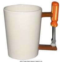  Tool Shaped Handle Mug Screwdriver Electroplated Finish 