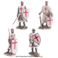  Crusader Knight Ready for Battle 21cm - 4 Assorted 