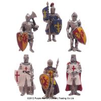  Crusader Knight Magnets - 6 Assorted 