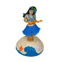 Hula girl on Sand, Blue 