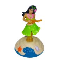  Hula girl on Sand, Green 