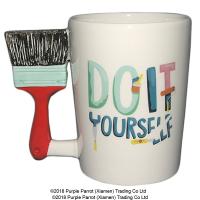  DIY Tool Shaped Handle Mug Paint Brush 
