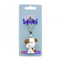  DOG KEYCHAIN F,yellow and white face 