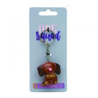  DOG KEYCHAIN G, dark brown 