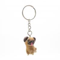  Mopps Keychain,  Design A, Sitting 