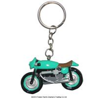  Resin Motorbike Keychain Green 