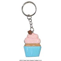  Resin Cup Cake Keychain Blue 