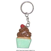  Resin Cup Cake Keychain Green 