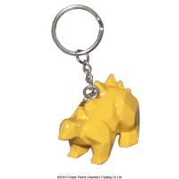  Resin Dinosaur Keychain Yellow 