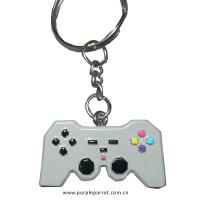  Game Over Game Controller Key Chain Light Grey 