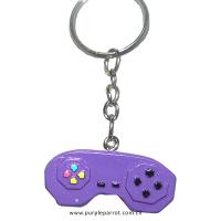  Game Over Game Controller Key Chain Purple 