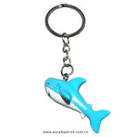  Cartoon Shark Key Chain Swimming 