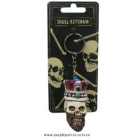  Skull Keychain King with Crown 