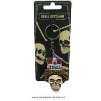  Skull Keychain Queen with Crown 