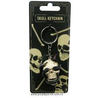  Skull Keychain Dagger and Snake 