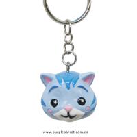  Cute Animal Head Keychain Cat 