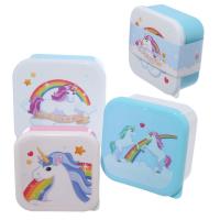  Unicorn Lunch Box Set of 3 