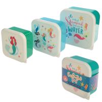  Mermaid Lunch Box Set of 3 