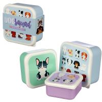  Dog Squad  Lunch Box Set of 3 