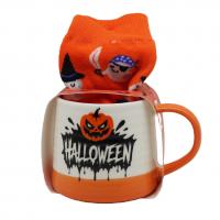  Halloween Mug & Sock, Pumpkin 