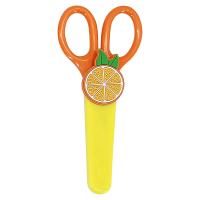  Saftey Scissors in Sheath with Charm Orange 