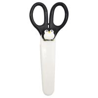  Saftey Scissors in Sheath with Charm Penguin 