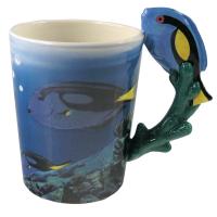  Shaped Handle Mug Damsel Fish 