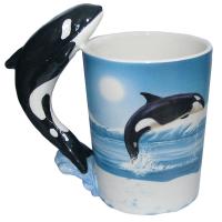  Shaped Handle Mug Killer Whale 